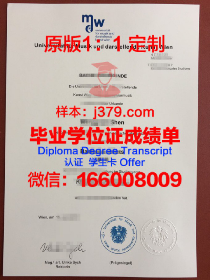 维也纳应用艺术大学毕业证 diploma