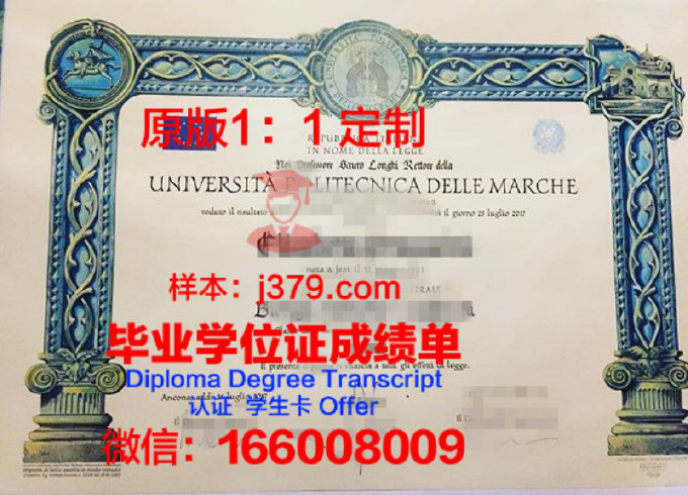 马尔凯理工大学录取通知书OFFER定制，开启人生新篇章